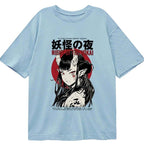 traditional japanese yokai t-shirt daily wear