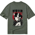 traditional japanese yokai t-shirt daily wear