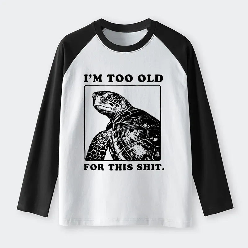 Japanese Turtle I Quit Meme Long Sleeve Tee