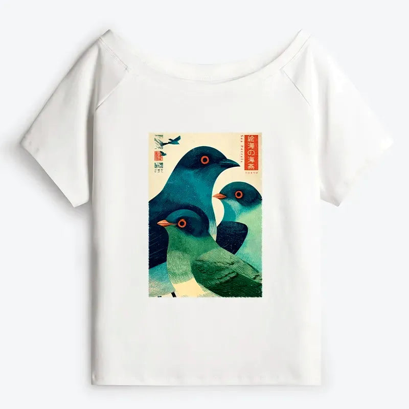 Kyoto art t-shirt gift for her