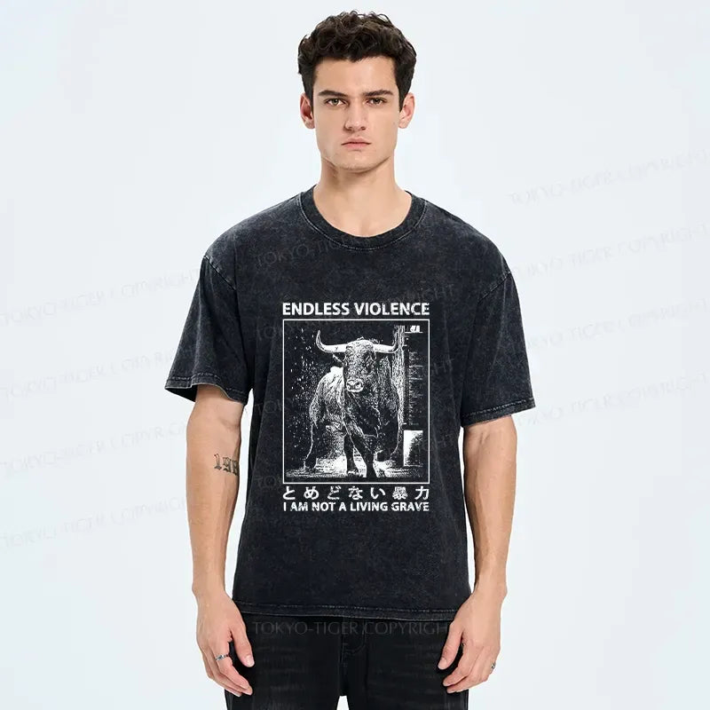 Japanese Washed T-Shirt for Daily Wear