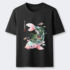 Flowing Koi Unisex Tee for Vacation