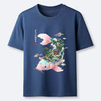 Flowing Koi Unisex Tee for Vacation