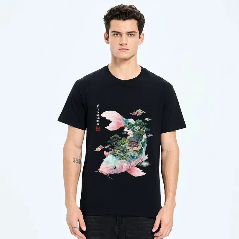Japanese Koi Classic T-Shirt for Daily Wear