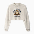 Kyoto-Lion Overthink Master Owl Washed Crop Sweatshirt