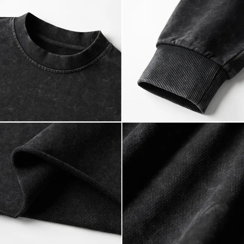 Kyoto-Lion Overthink Master Owl Washed Crop Sweatshirt