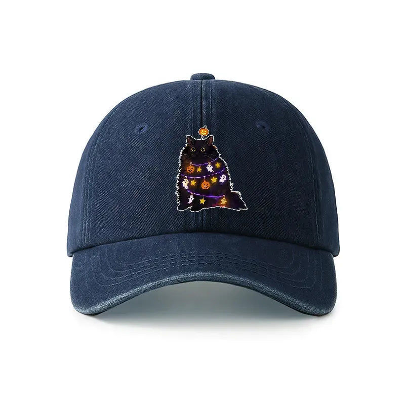 Kyoto-Lion Halloween Cat Denim Cap