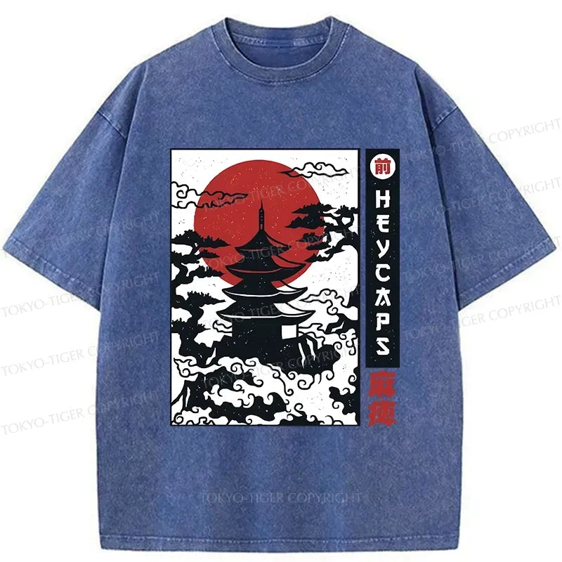Best Seller Japanese Temple Washed T-Shirt