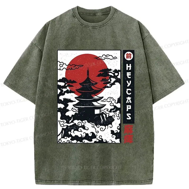 Best Seller Japanese Temple Washed T-Shirt