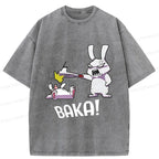 Kyoto-Lion Stupid Rabbit Washed T-Shirt