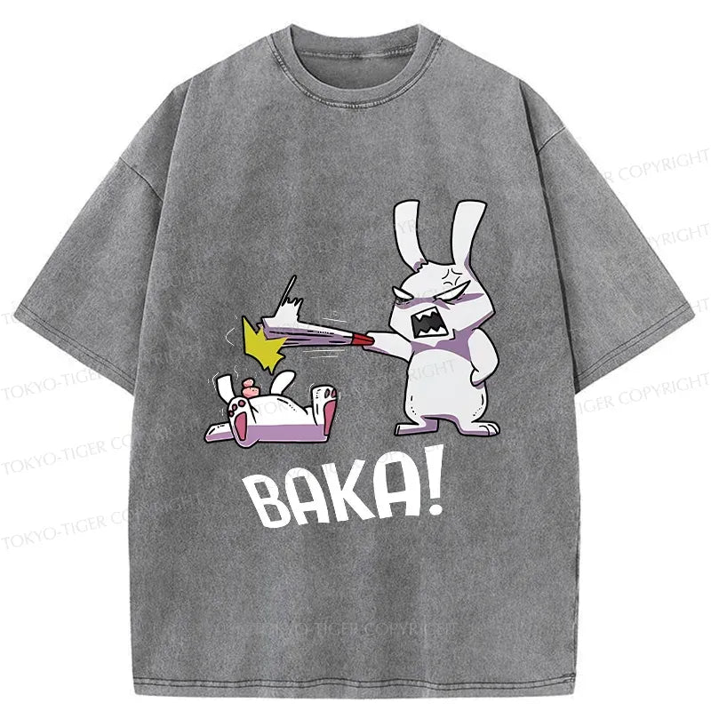 Kyoto-Lion Stupid Rabbit Washed T-Shirt