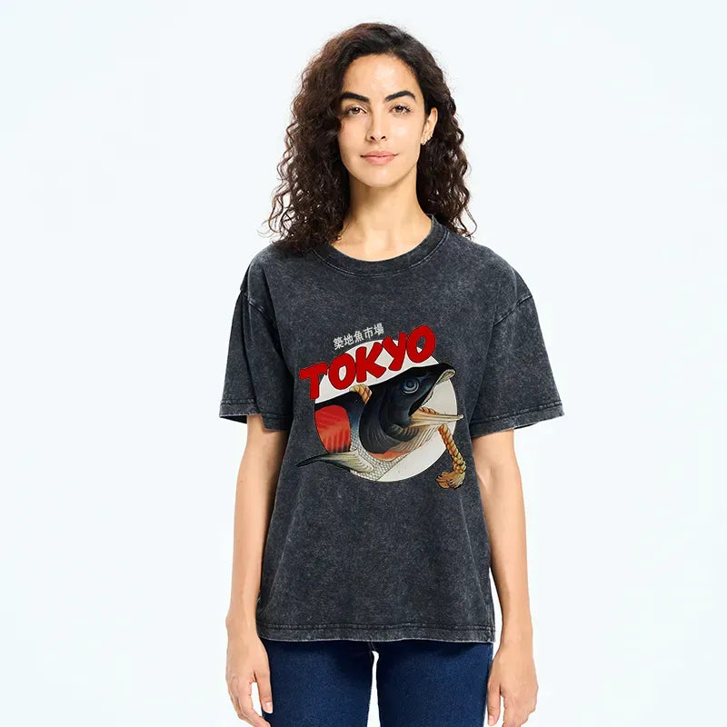 Vintage Japanese Fish Market T-Shirt