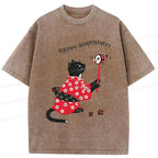 Vintage Kyoto Lion Cat Tee for Everyday