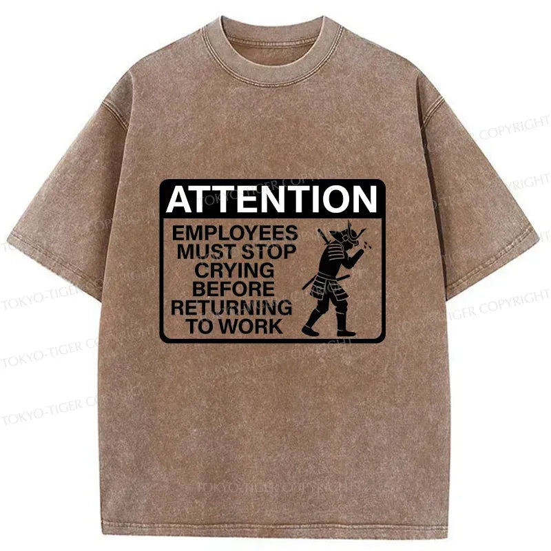 Samurai Washed T-Shirt for Streetwear