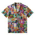 Kyoto-Lion Funny Dog Elements Aloha Hawaiian Shirt