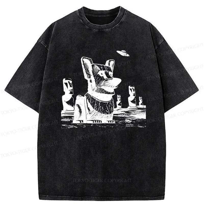 funny japanese style corgi t-shirt