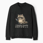 Japanese Raccoon Sweatshirt for Summer Vacation