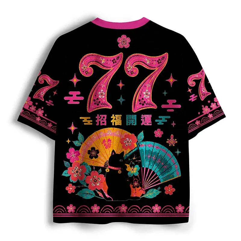 Japanese Geisha Kanji Mesh Jersey
