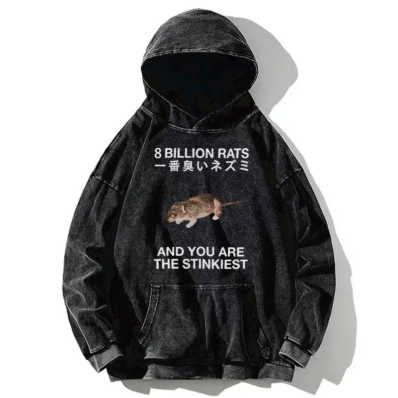 kyoto lion stinkiest rat washed hoodie