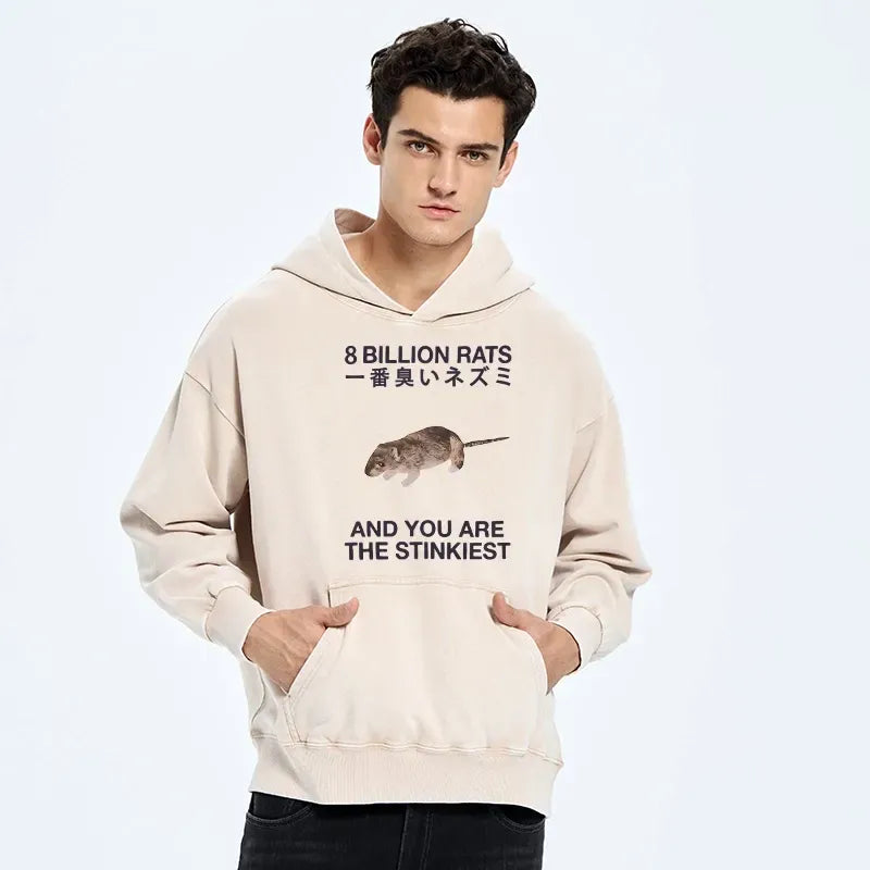 Kyoto-Lion World's Stinkiest Rat Washed Hoodie