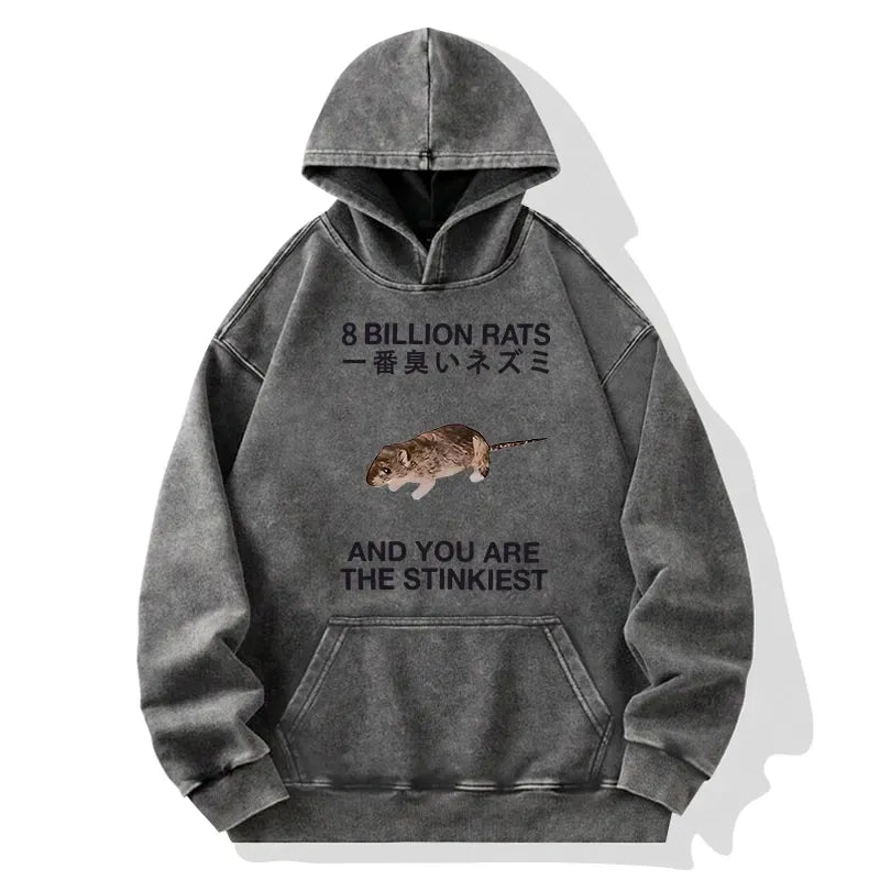 kyoto lion stinkiest rat washed hoodie