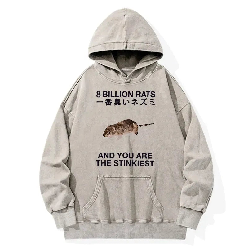 Kyoto-Lion World's Stinkiest Rat Washed Hoodie