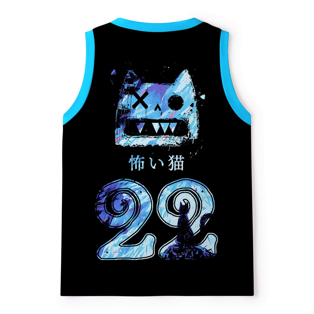 Kyoto-Lion Cat Staring Into Your Soul Mesh Tank Top