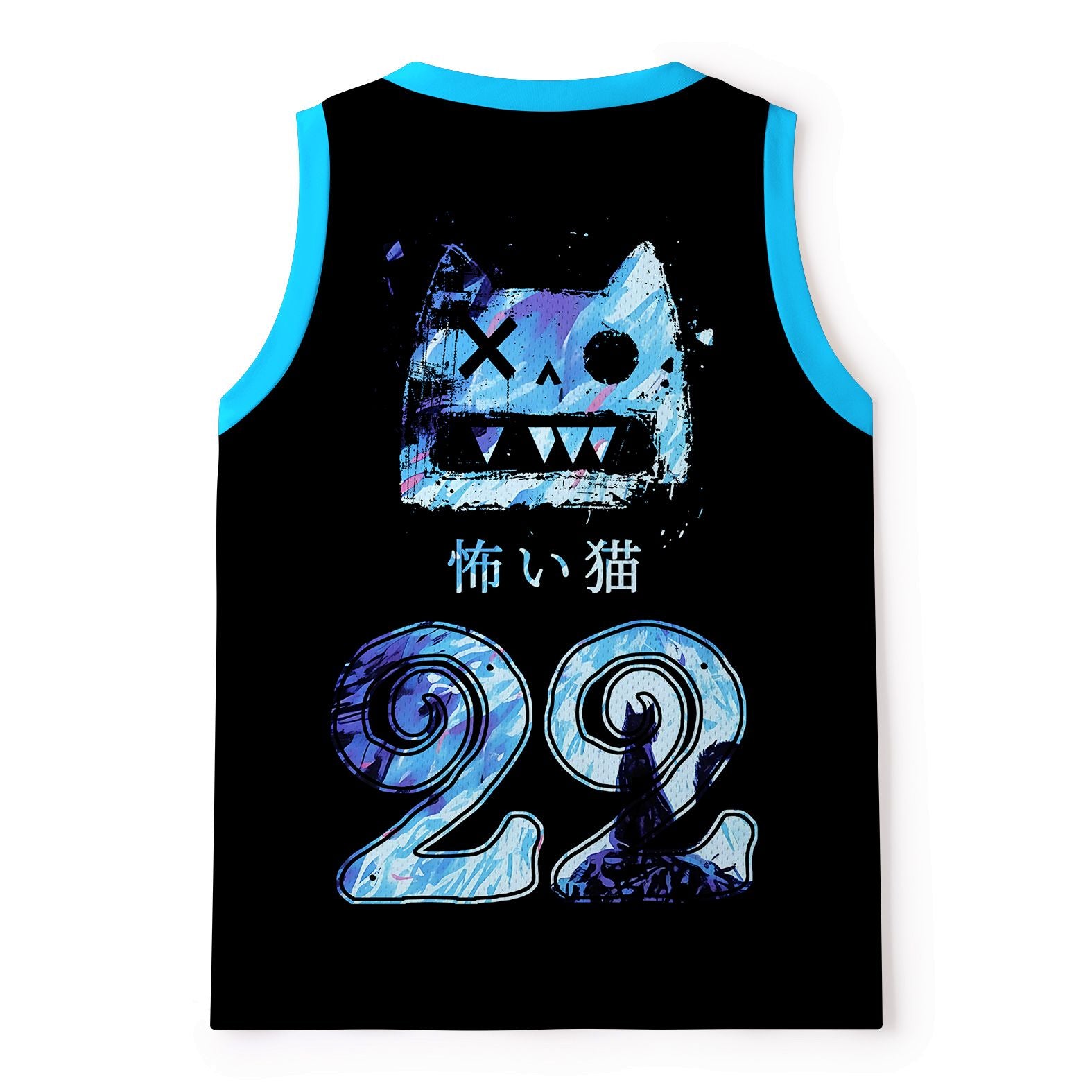Kyoto-Lion Cat Staring Into Your Soul Mesh Tank Top
