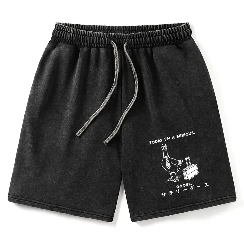 kyoto lion washed shorts for summer