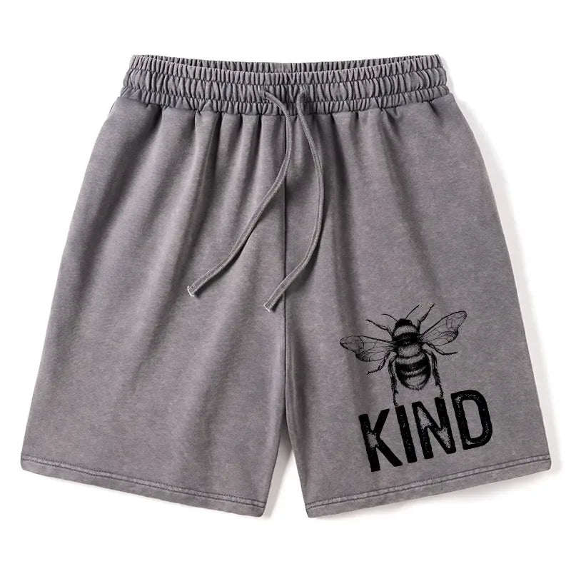 Minimalist Bee Kind Shorts for Summer