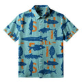 Unisex Fish Shirt with Japanese Art