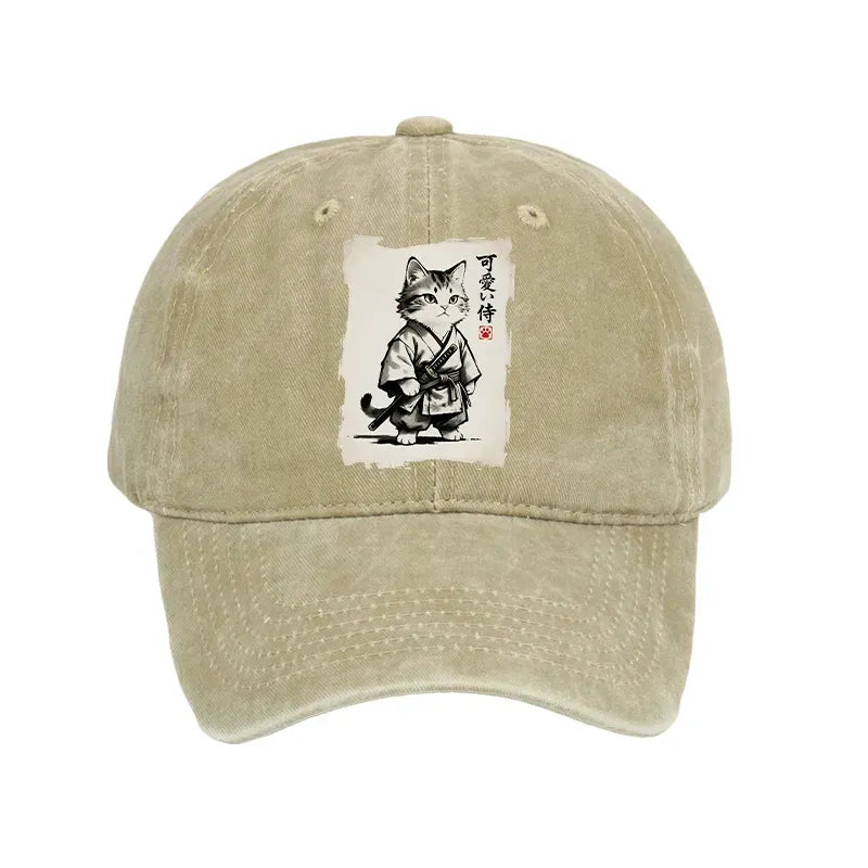Samurai Cat Cap for Anime Convention