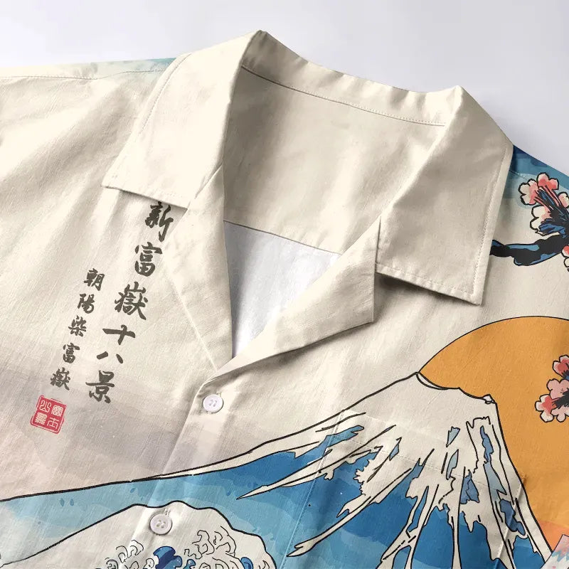 Japanese Ukiyo-e Cat Hawaiian Shirt