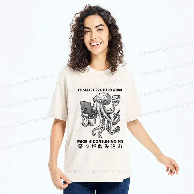 kyoto lion washed t shirt for daily wear