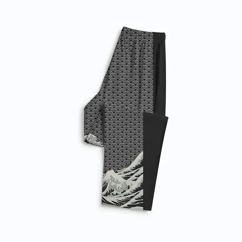 Japanese Wave Family Pajama Sets for Vacation