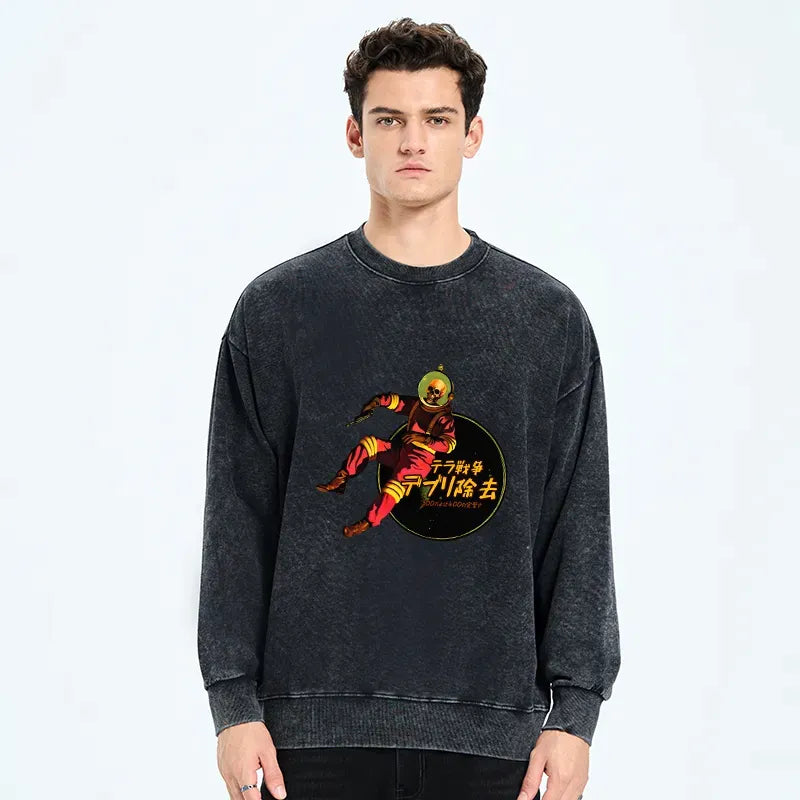 japanese skeleton astronaut sweatshirt on sale