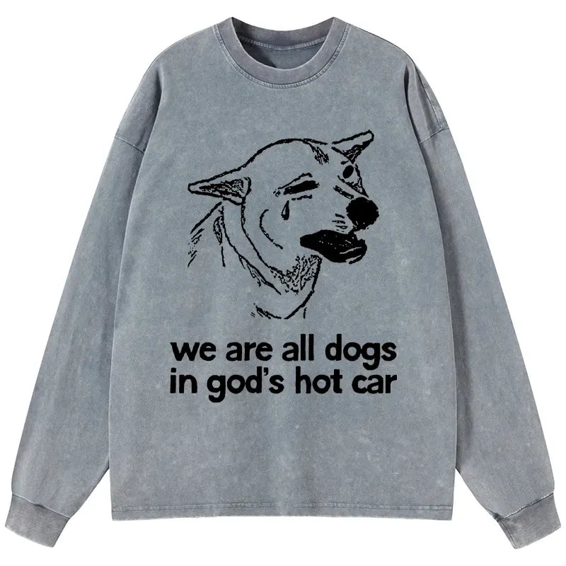 Kyoto-Lion Washed Long Sleeve Tee Gift Idea