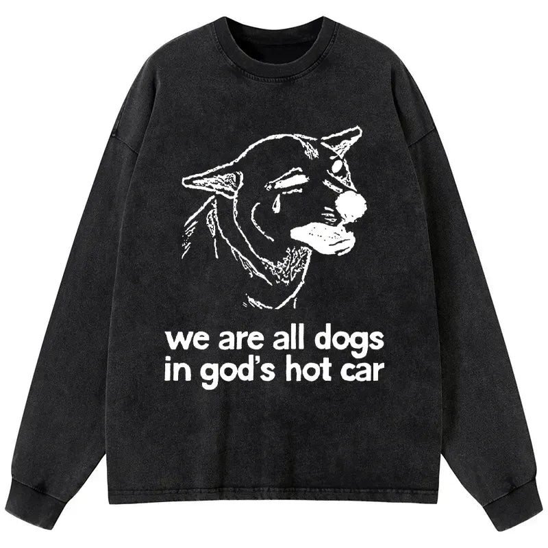Kyoto-Lion Washed Long Sleeve Tee Gift Idea