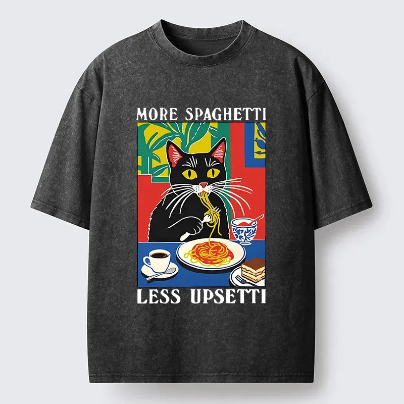Black Cat Spaghetti T-Shirt Best Seller