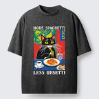Black Cat Spaghetti T-Shirt Best Seller