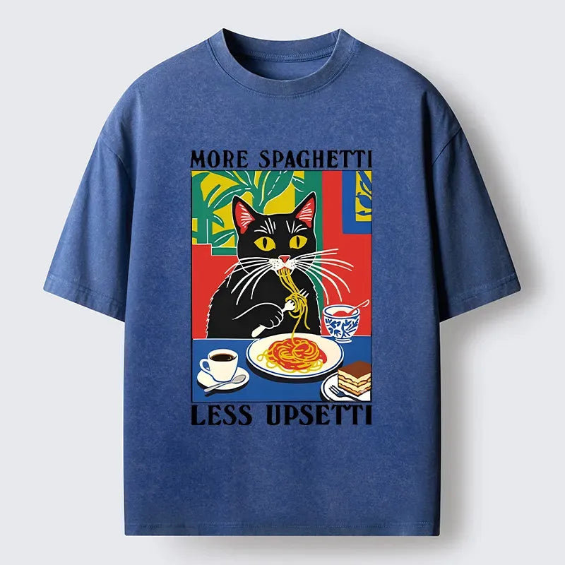 Black Cat Spaghetti T-Shirt Best Seller