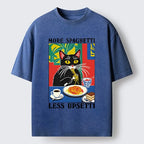 Black Cat Spaghetti T-Shirt Best Seller