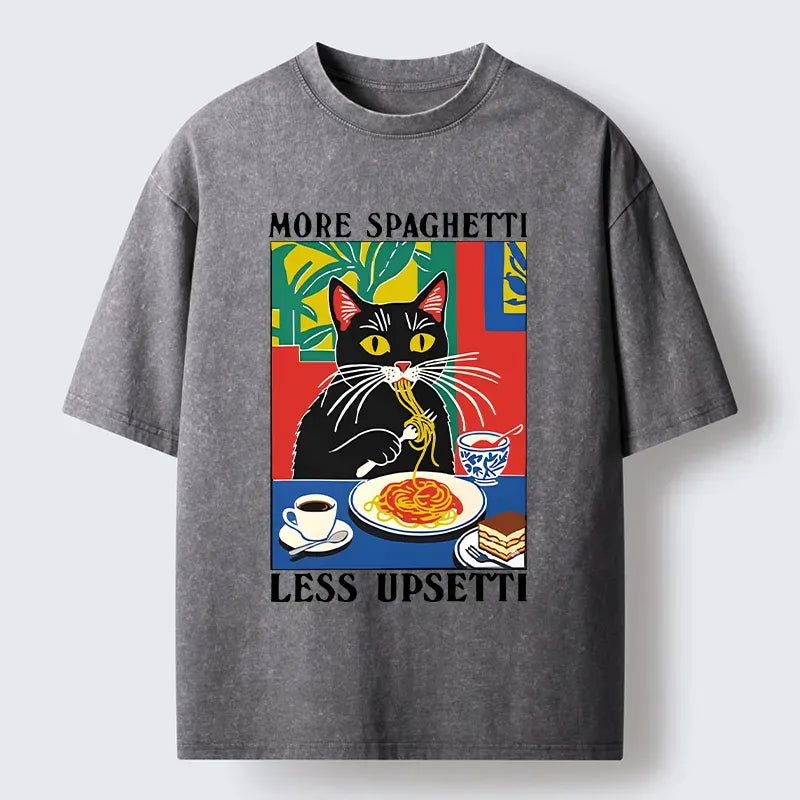 Unisex Black Cat T-Shirt Gift for Him