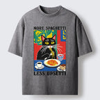 Unisex Black Cat T-Shirt Gift for Him
