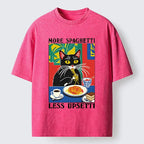 Japanese Vintage Black Cat Washed T-Shirt