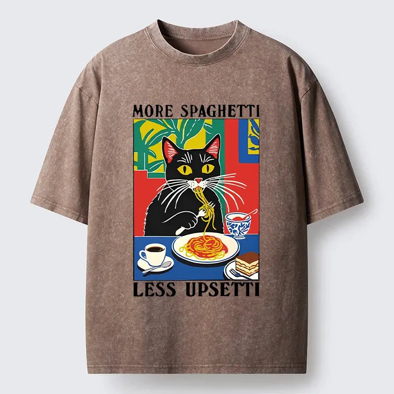 Japanese Vintage Black Cat Washed T-Shirt