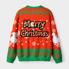 Kyoto-Lion Christmas Duck-Tape Fuzzy Christmas Ugly Sweatshirt