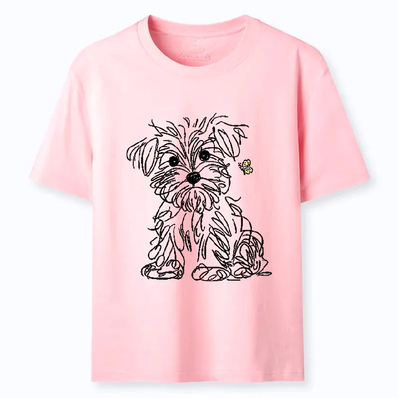 Japanese vintage dog butterfly tee