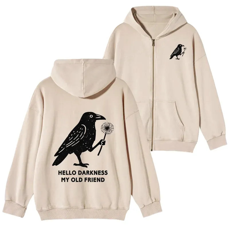 Kyoto-Lion My Old Friend The Crow Washed Zip Hoodie