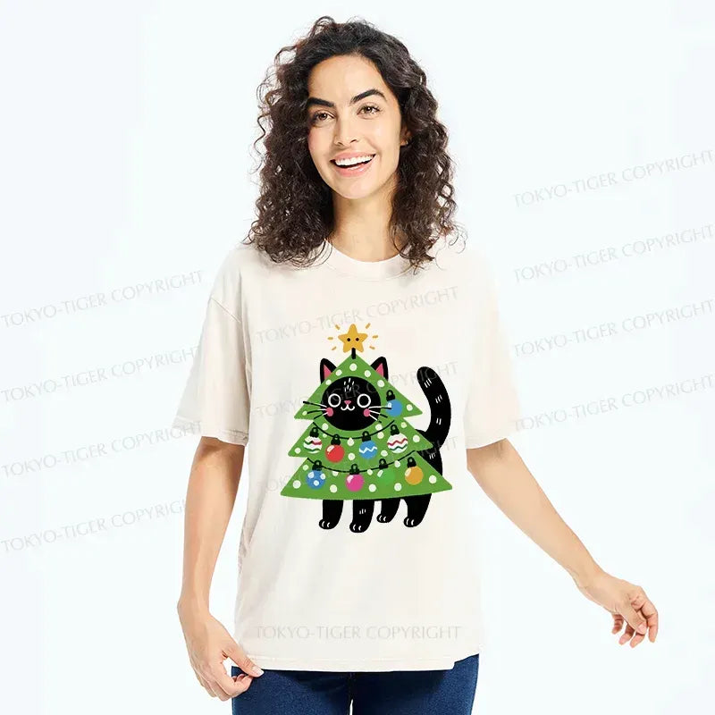 Japanese Vintage Washed Cat Tee